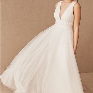 BHLDN Anthropologie Jenny Yoo Sarita Dress - Ivory